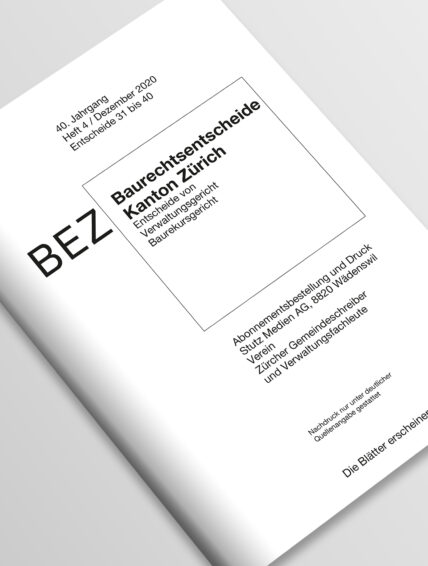 BEZ Baurechtsentscheide Kt. Zürich (Jahresabo)